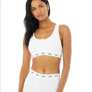 ALO Yoga | Intimates & Sleepwear | Nwot Alo Icon Ribbed Henley Bra